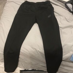 Black adidas fleece pants
